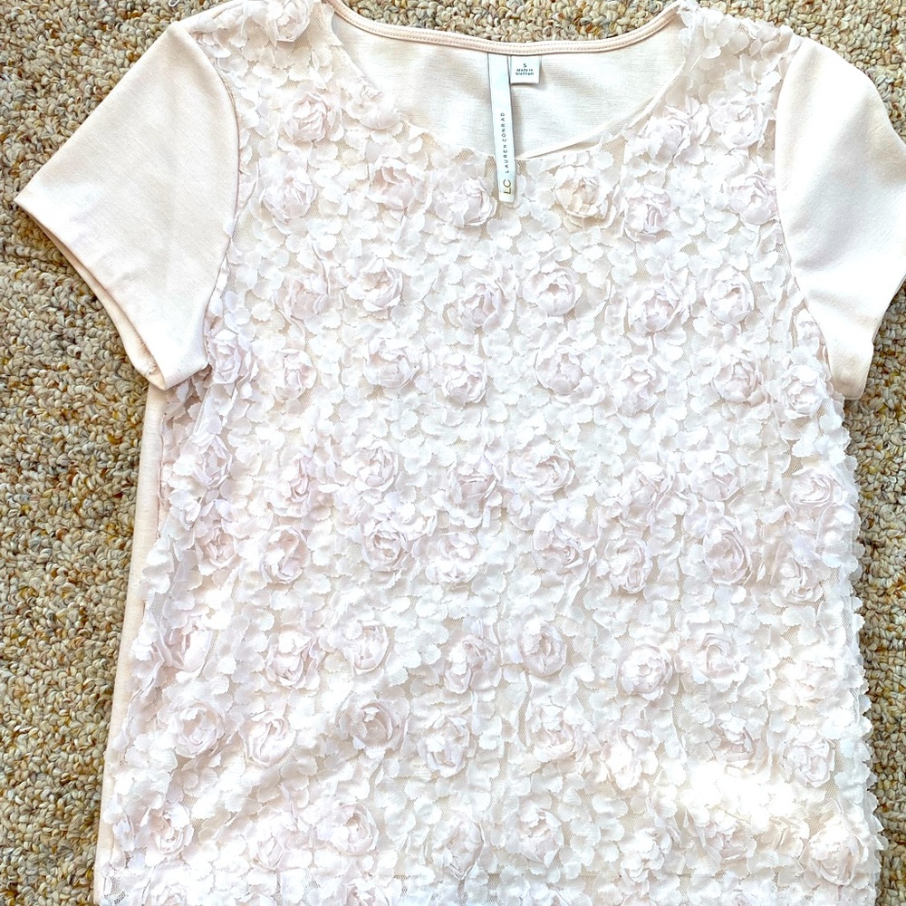 Lauren Conrad Ivory T shirt